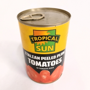 400g tropical sun Italian plum peeled tomatoes 