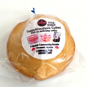 70g teggy kreations vanilla cake 