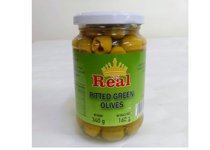 340g Real Pitted Green Olives